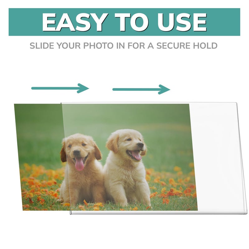 pbf PHOTO BOOTH FRAMES PBF 6x4 Magnetic Picture Frames for Refrigerator | Clear Acrylic Frames | Photo Holders for Fridge, Locker, Photo Board, Art Display, Sign Holder (50-Pack) - Image 5